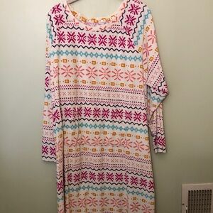 Sonoma Multicolor Patterned Pajama Dress